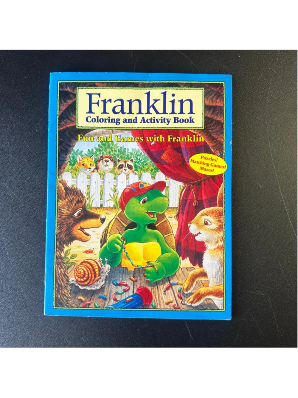Y2K Franklin Activity Book + Ty Pecan Bear Plush 2000s Nostalgia Bundle